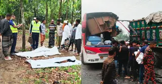 দিনাজপুরে যাত্রীবাহী বাস-ট্রাক সংঘর্ষে নিহত ২, আহত অন্তত ৬